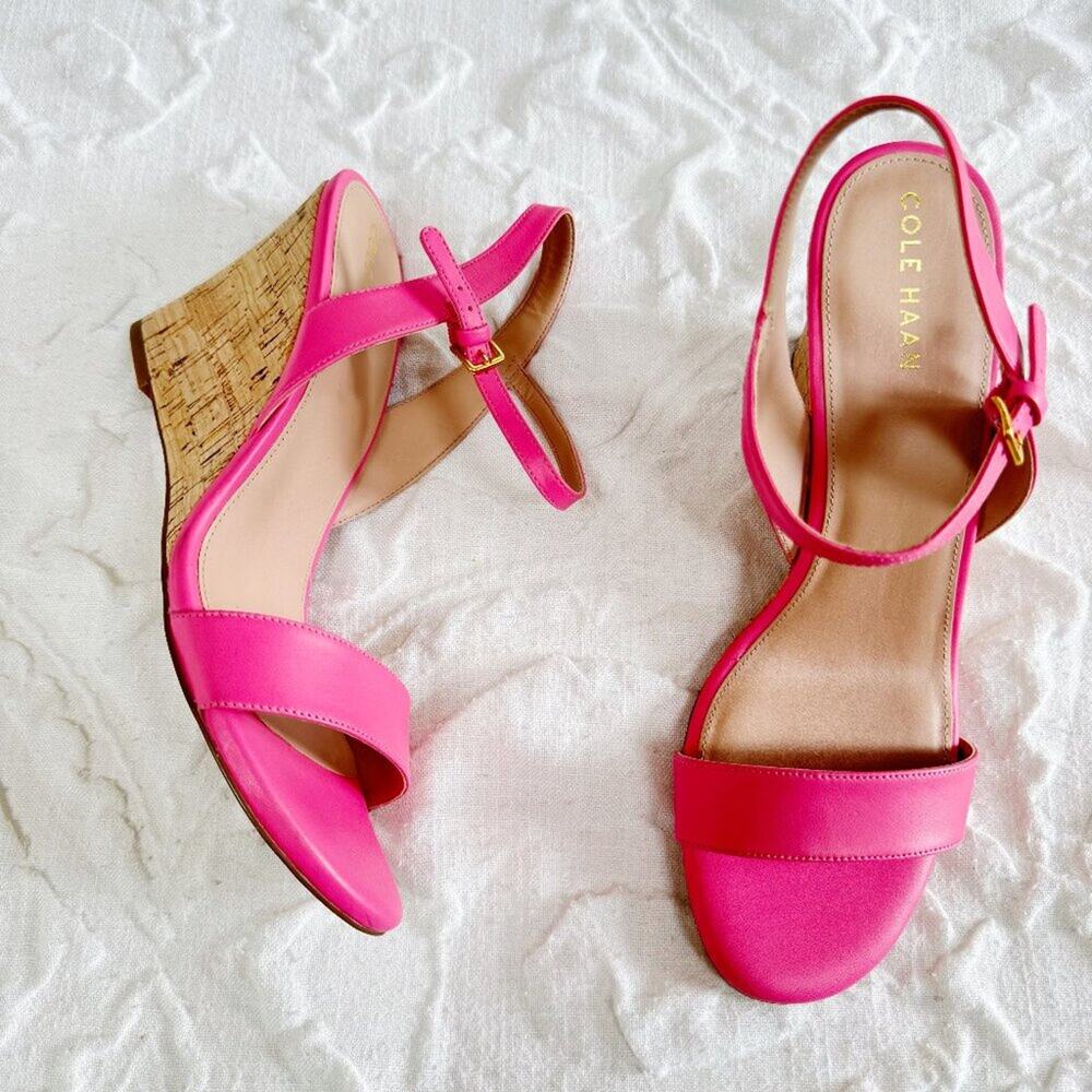 Cole Haan Josie Wedge Sandal womens Pump Siize 10 - Picture 3 of 8